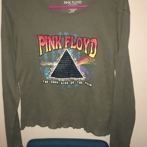 rare pink Floyd crop top